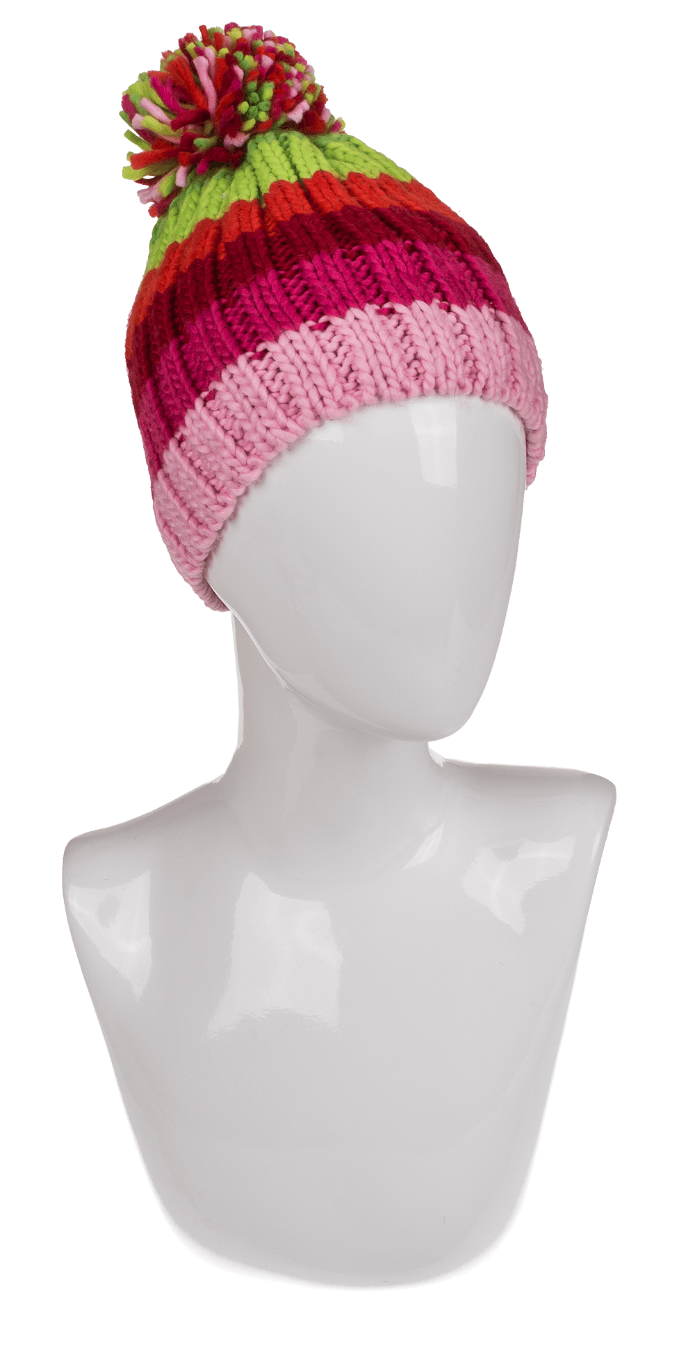 Kids Comfort cap with pompom, Rainbow Colours