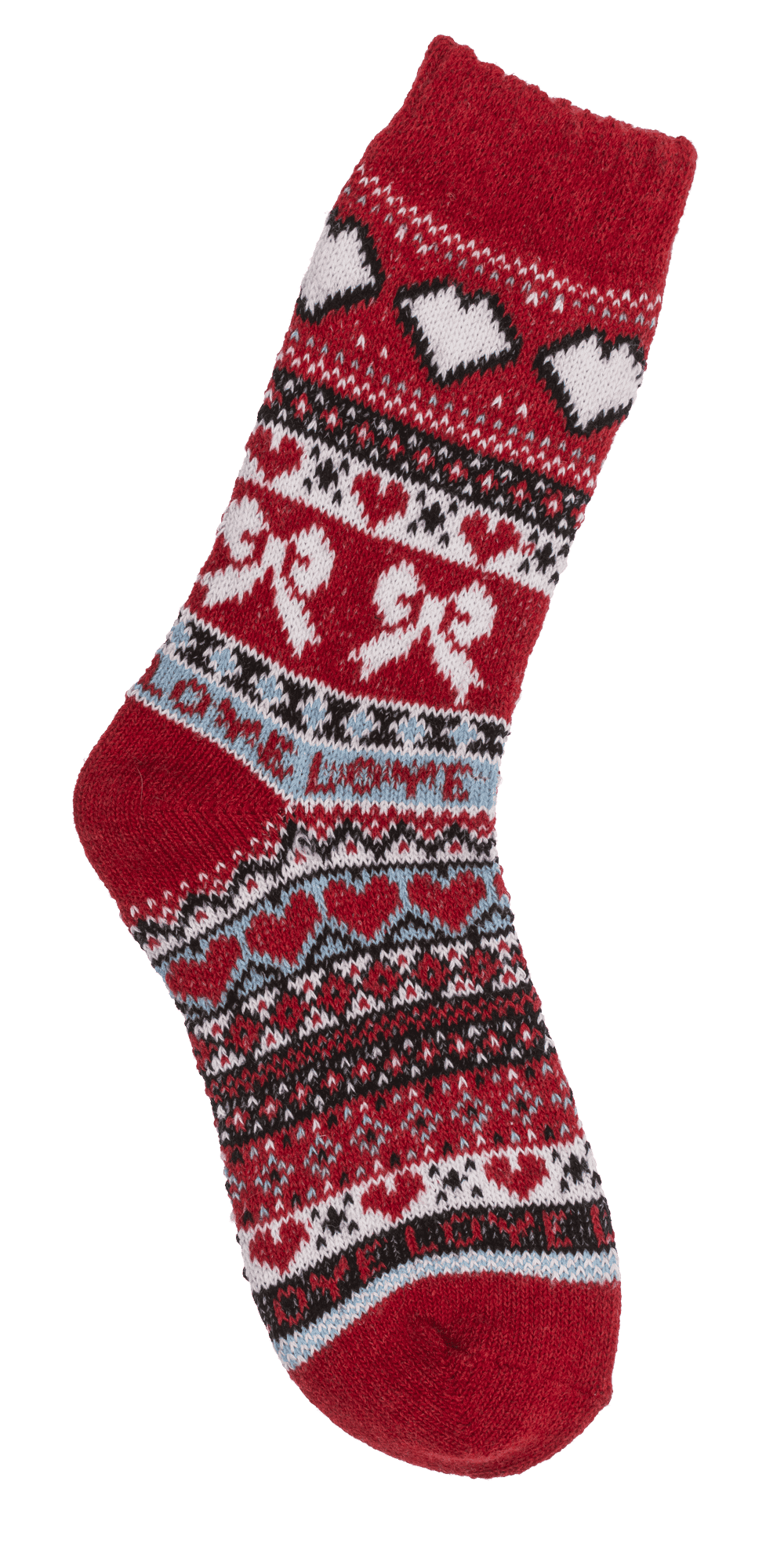 Women knitted socks, Love,