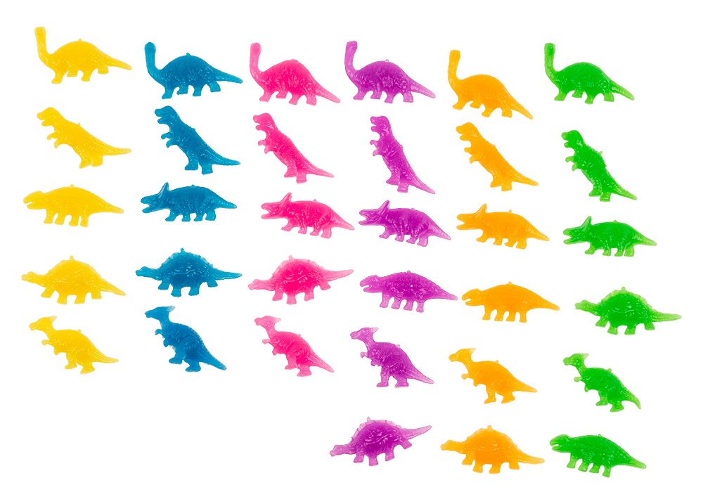 Fizzy bomb, with Dinosaur figurine,