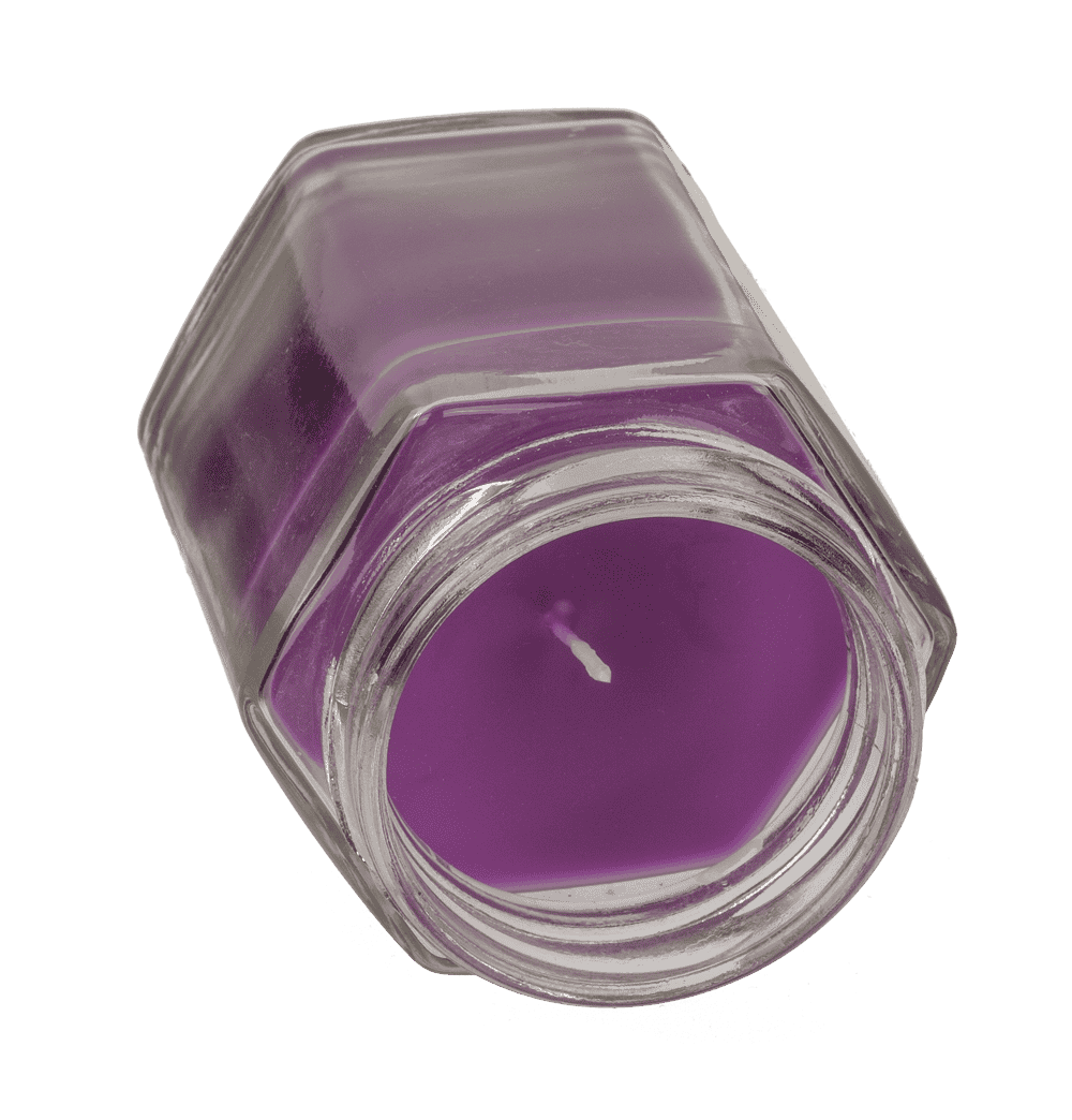 Scented candle in jar glass (strawberry,