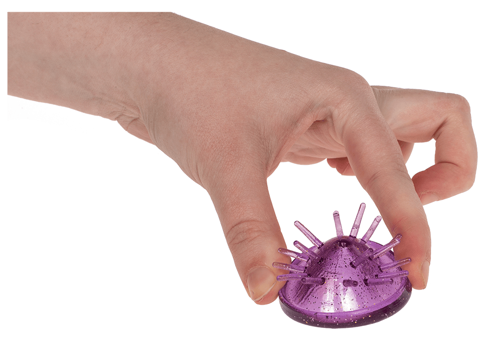 Super Popper, Jelly Dome, with glitter effect,