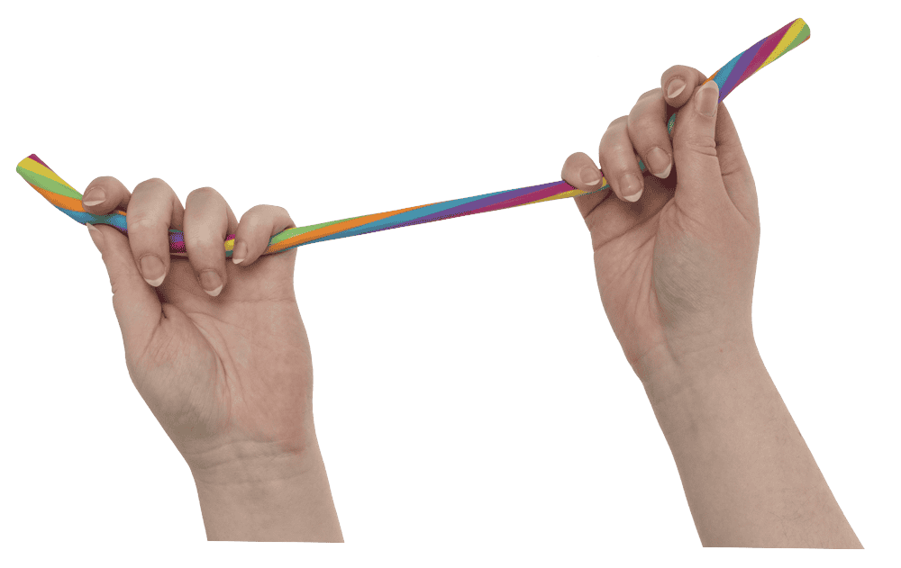 Stretchy string, Rainbow, 30 cm,