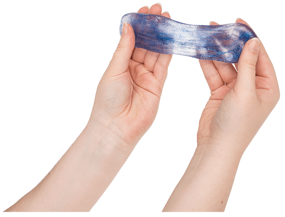 Glitter putty in tin,