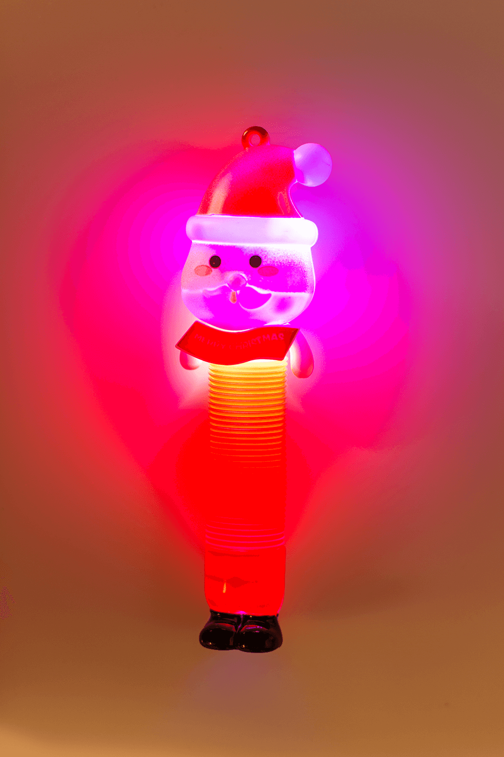 Stretch tube, Santa, with LED, incl. 3 x LR41