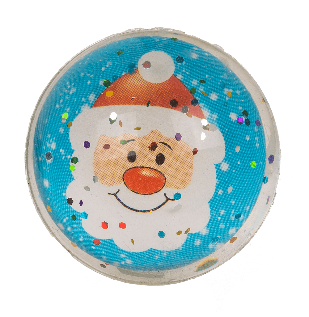 Glitter bouncing ball, Joyful Xmas Jumpers, 4 cm,