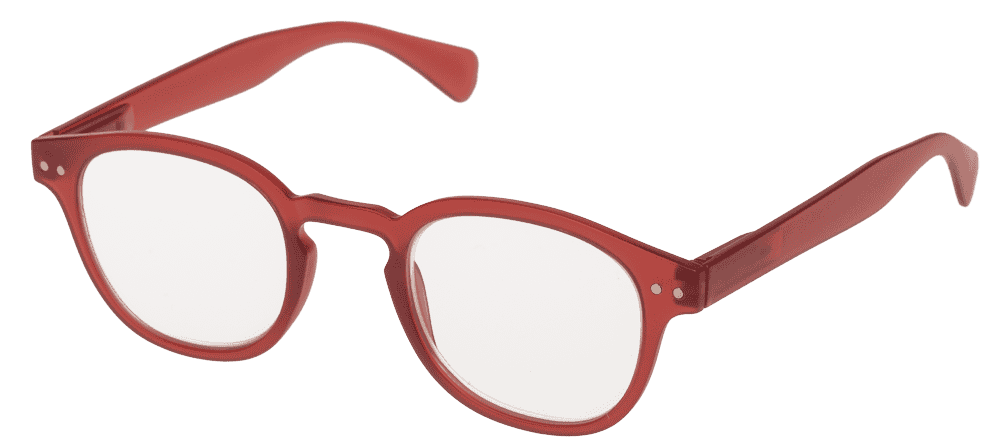 Reading glasses with plastic frame, 5 strengths,