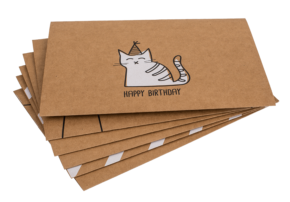 Craft paper gift card 2 in 1,