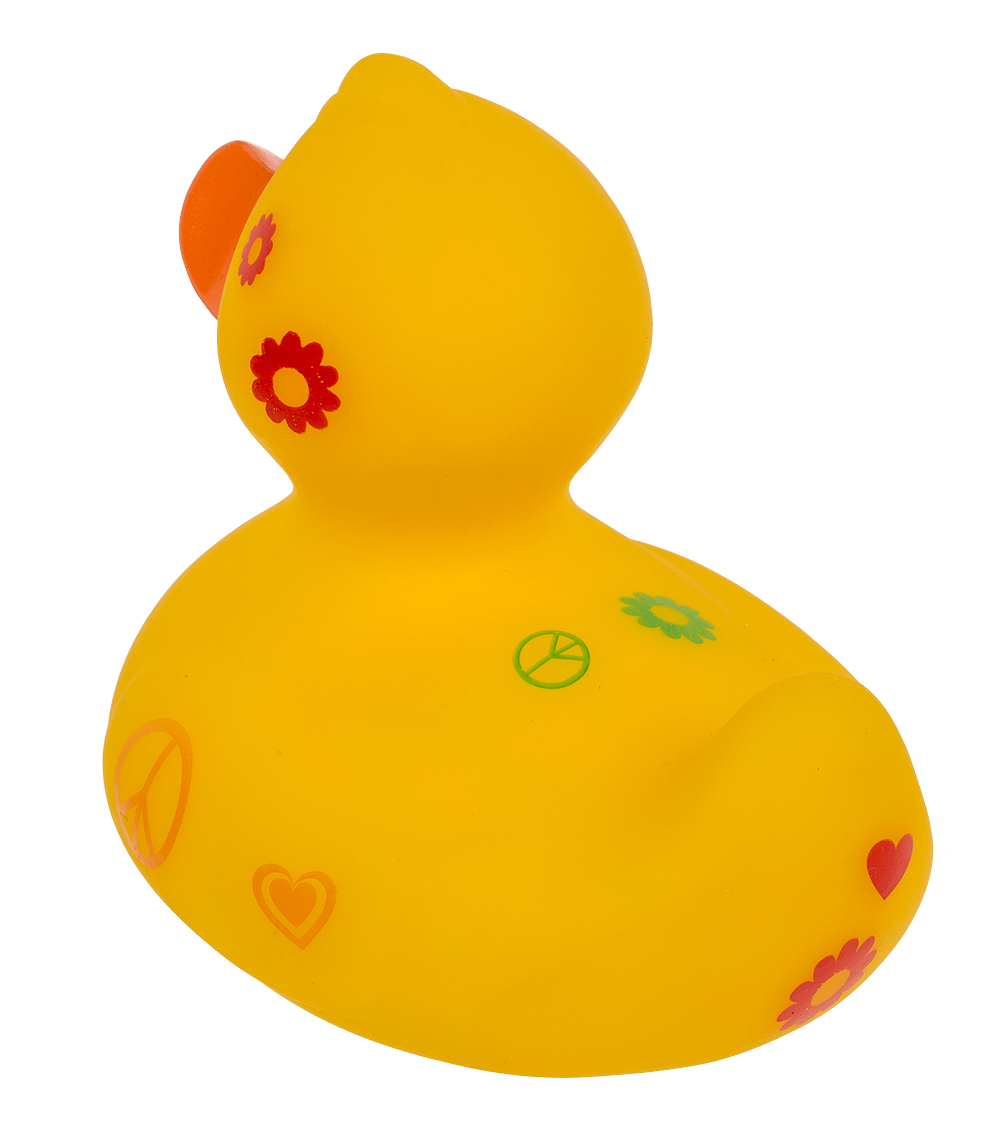 Hippie Squeaking Duck, ca. 10 cm,