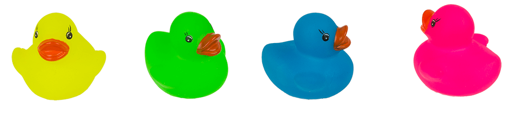 Mini Squeaking Duck, Glow in the Dark,