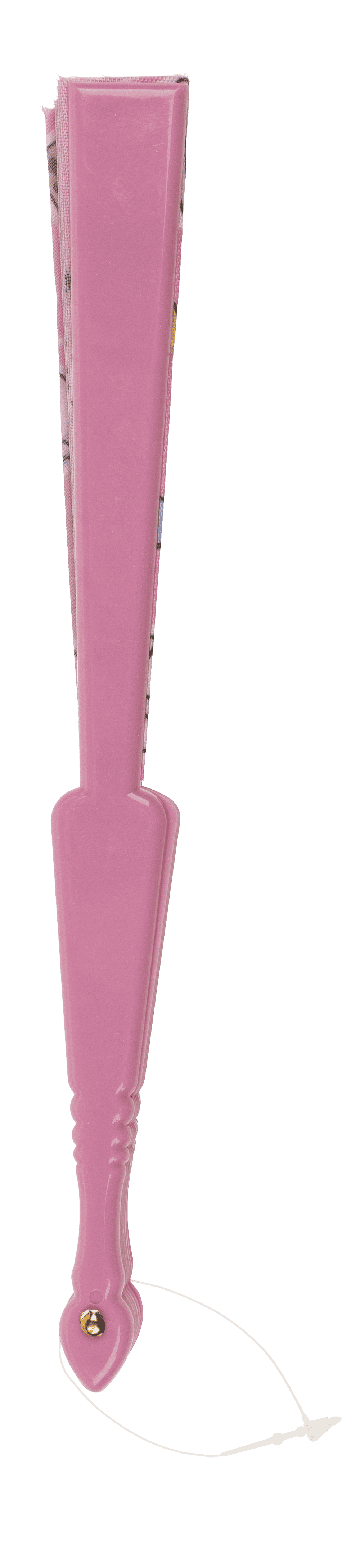 Plastic fan, Bubble Tea. 23 x 40 cm,