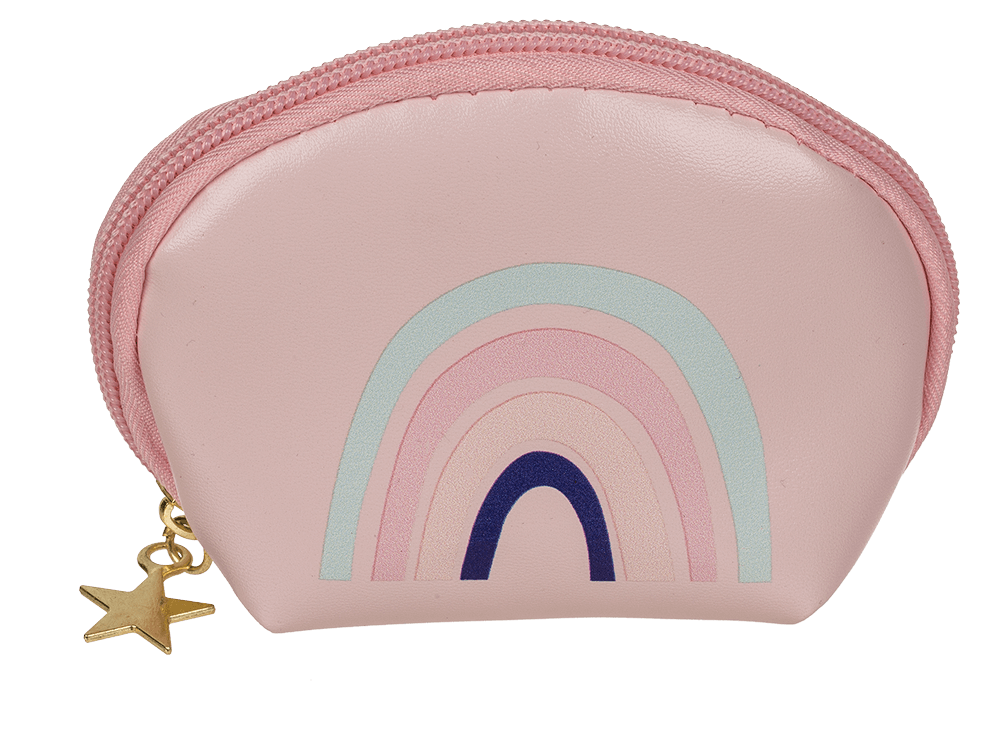 Purse, rainbow, ca. 12 x 8 x 4 cm,
