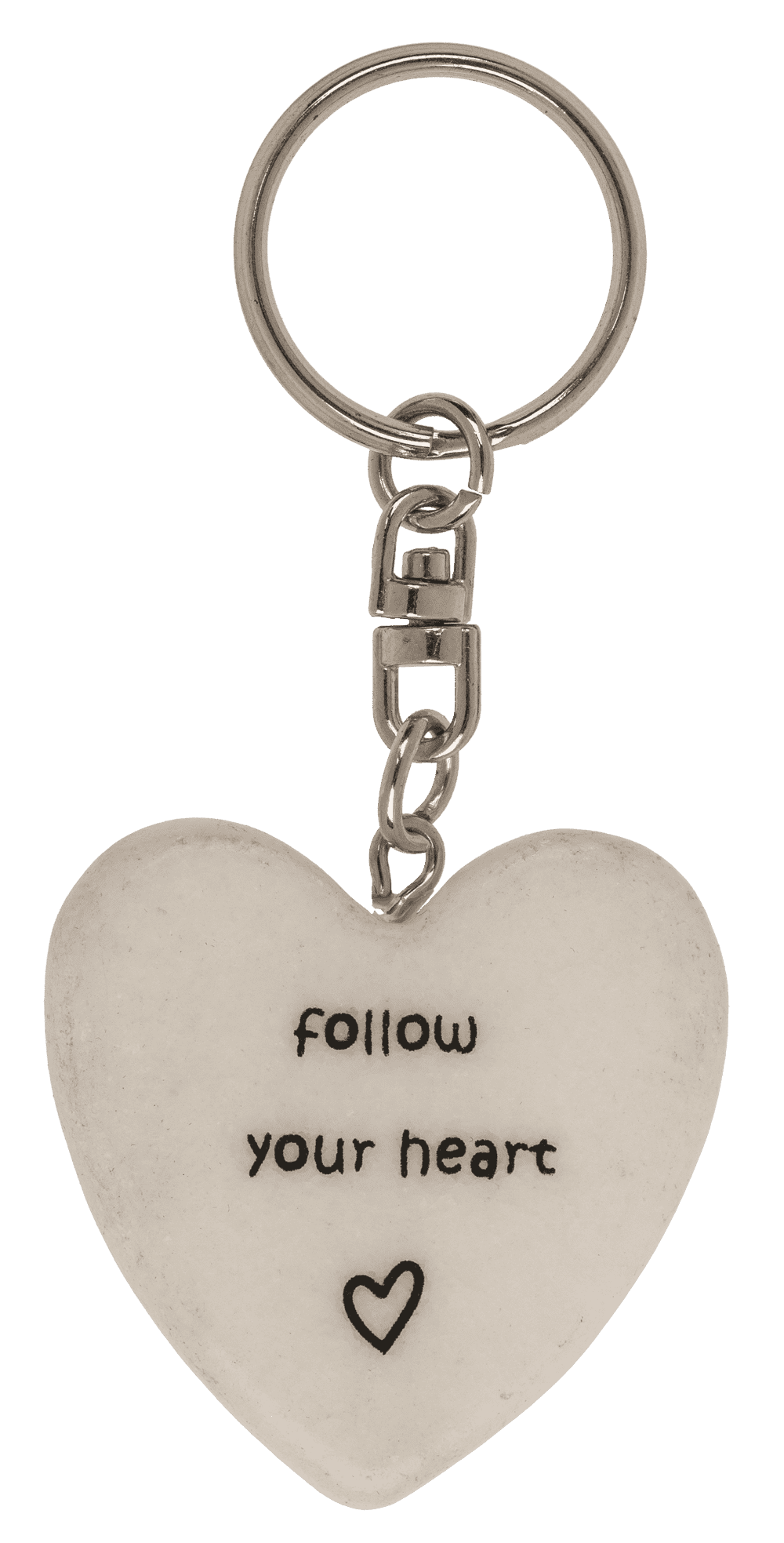 Metal key ring, Positive Hearts,