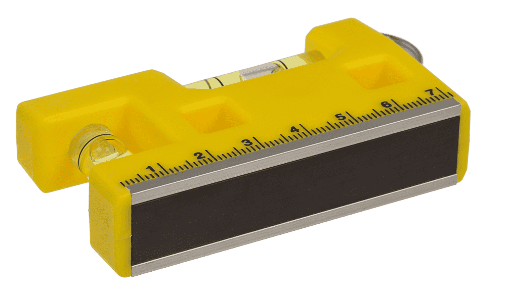 Metal keychain, Spirit Level and Ruler,