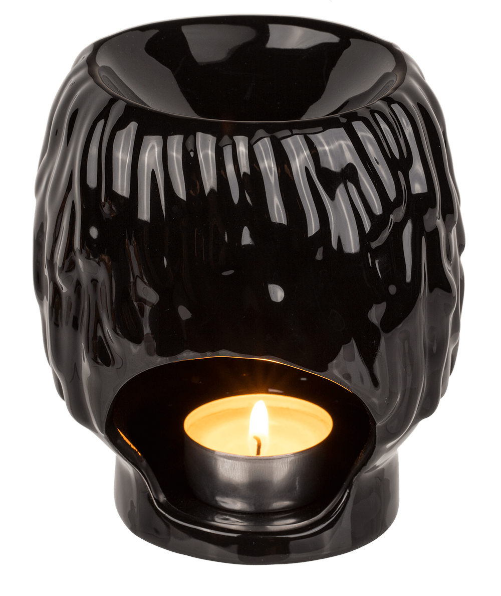 Oil burner, faces, ca. 11,5 x 11 x 12,8 cm