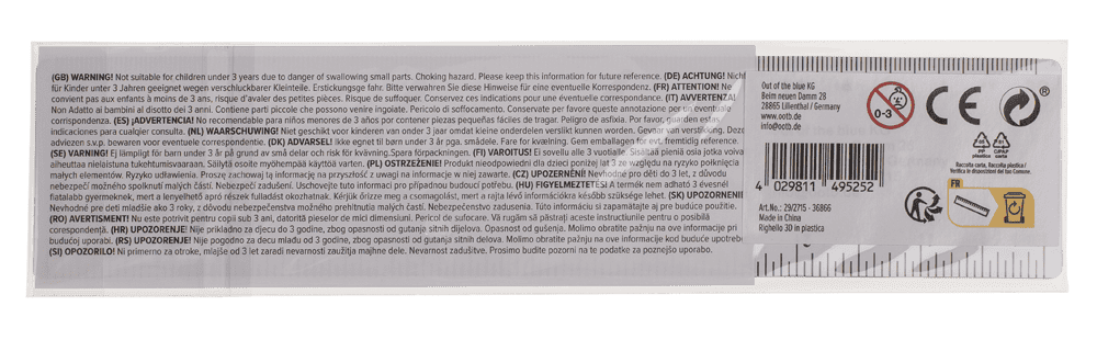 Ruler, Sealife, 21 x 4,5 cm,