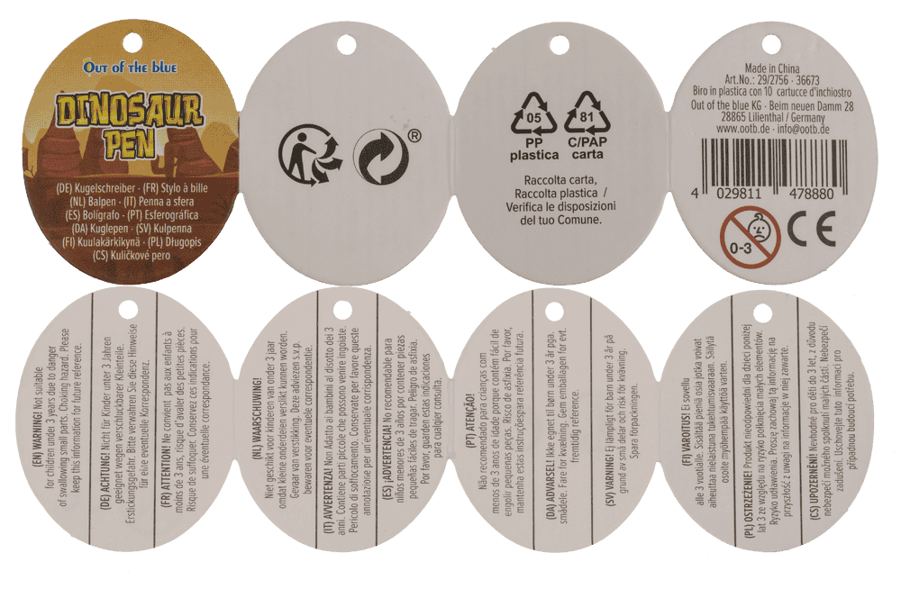 Ball Pen with 10 coloured cartridges,