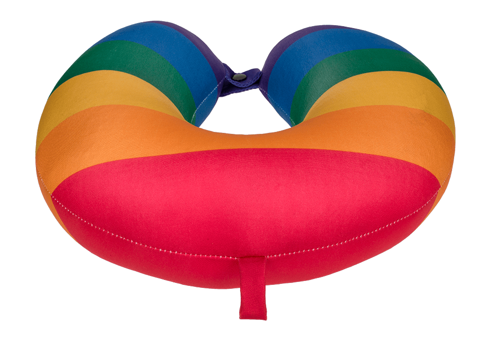 Neck cushion with micro pellet filling, Rainbow,