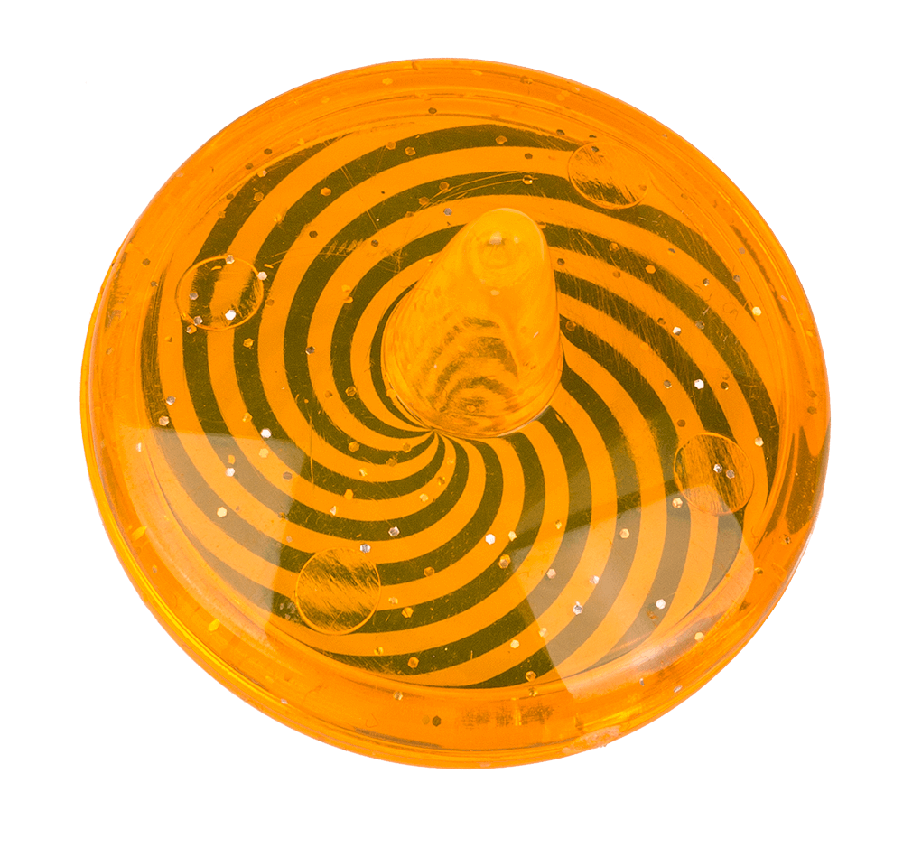 Neon Spinning Top, plastic material, approx. 3,8