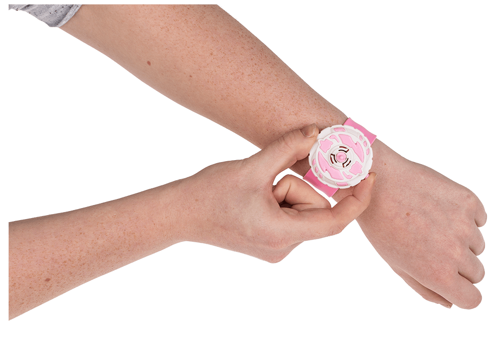 Pink Spinning Top-Bracelet, ca. 21,5 cm,