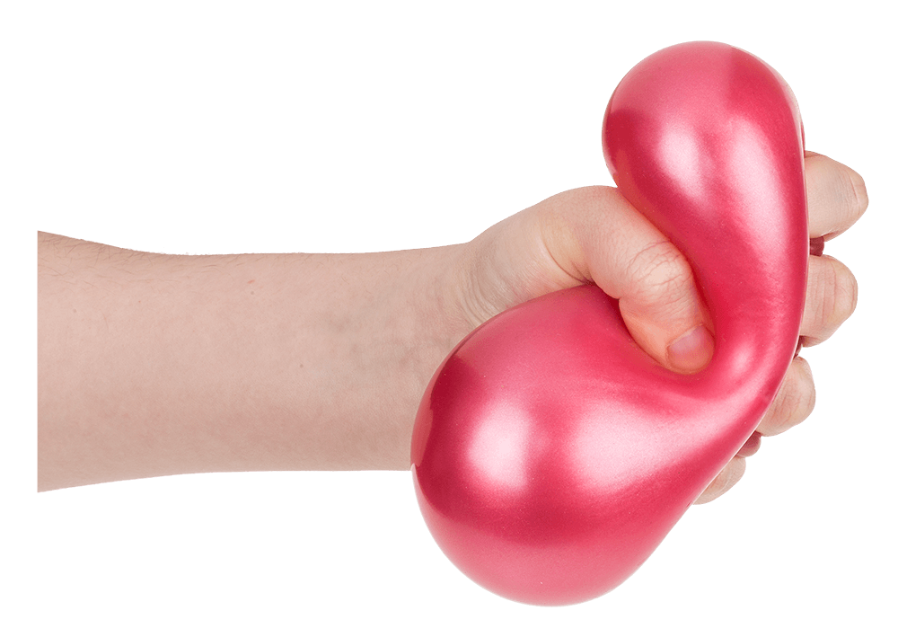XL Ultra soft anti stress ball, Metallic,