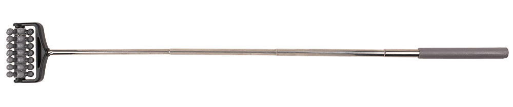 Extendable massage roller with rubber handle,