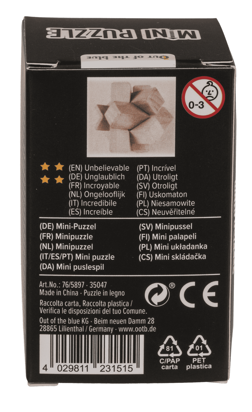 Natural wooden Puzzle,