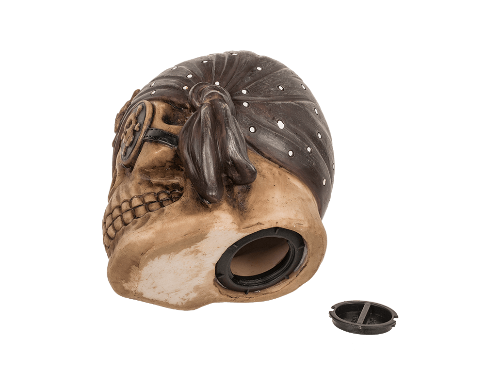 Savings bank with lock, Pirate,