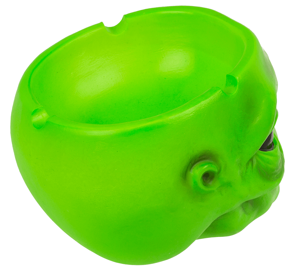 Ashtray, Alien head, ca. 10 x7 cm,