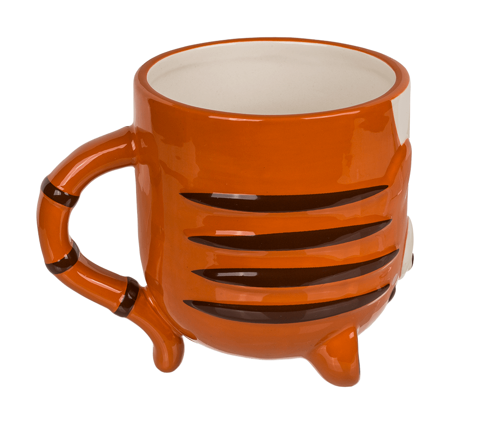 Upside Down Mug, Tiger, ca. 12 x 14 cm, dolomite,