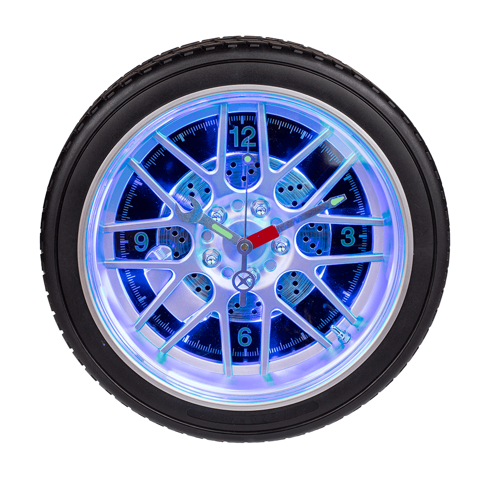 Wall clock, Wheel with 16 LED,