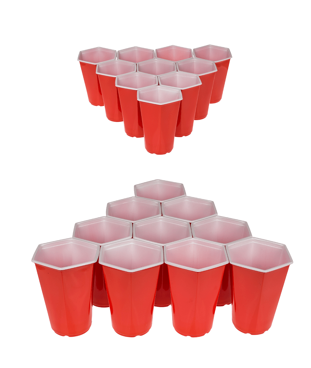 Drinking game, Hexagonal Beer Pong,