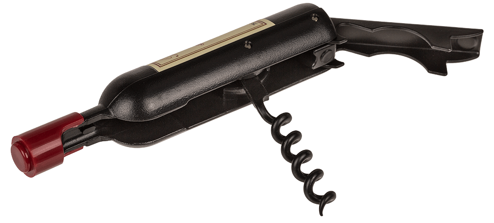 Corkscrew & Bottle opener, Wine Bottle,