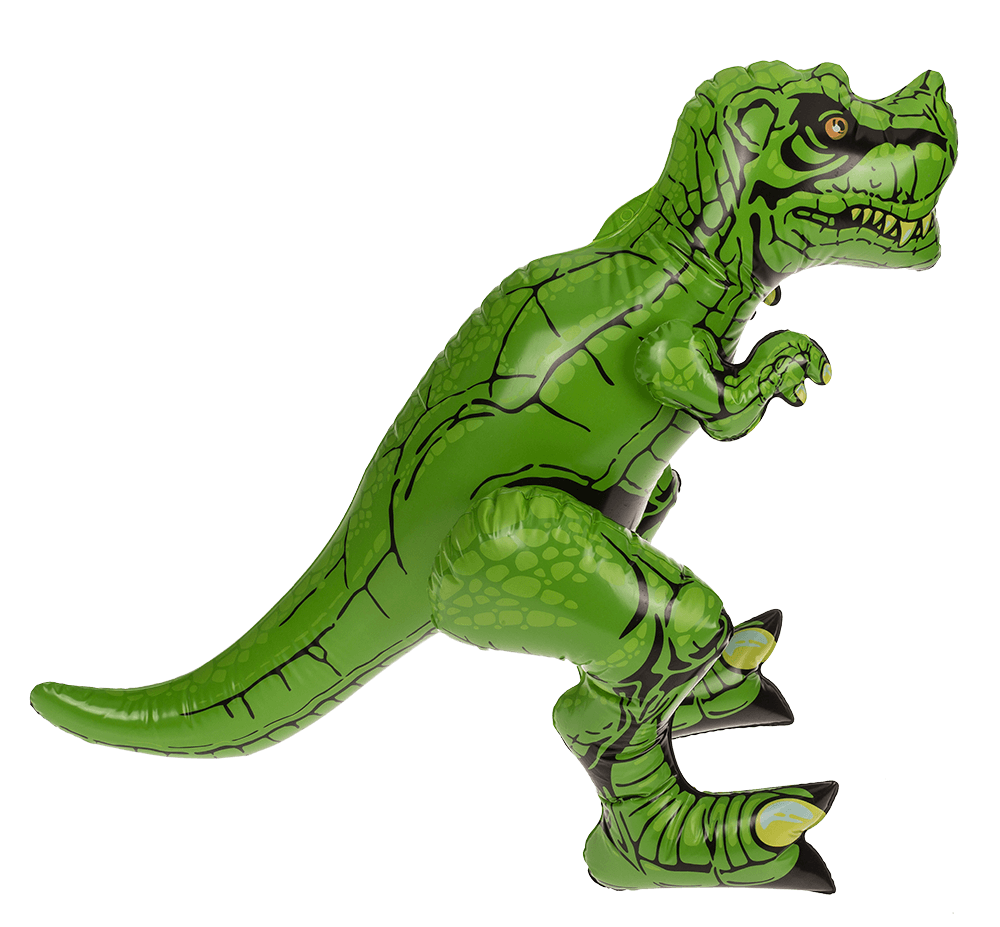 Inflatable dinosaurs, ca. 60 cm,