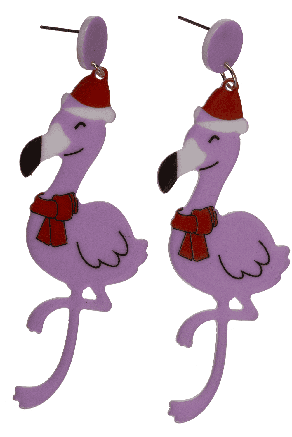 Earrings, Funny X-Mas, made of acrylic,