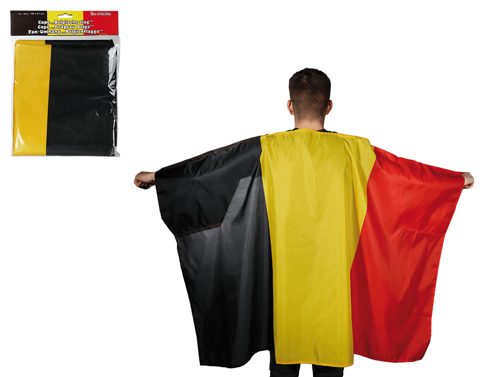 Fan cape, Belgium flag,