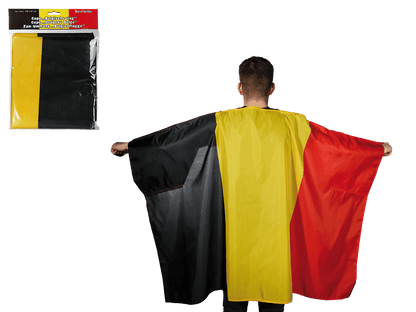 Fan cape, Belgium flag,