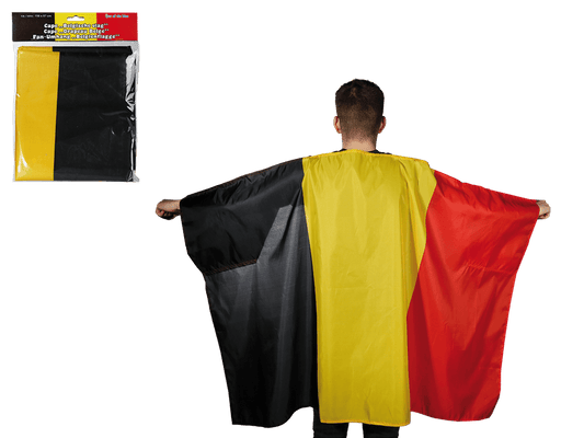 Fan cape, Belgium flag,