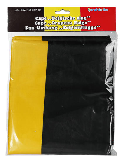 Fan cape, Belgium flag,