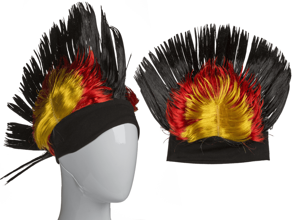 Mohican wig, Germany flag,