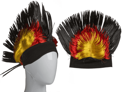 Mohican wig, Germany flag,