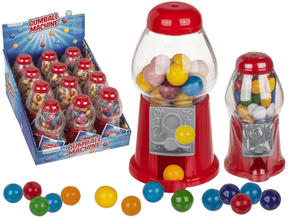 Red Gumball Machine, with ca. 25 g chewing gums,