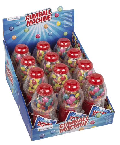 Red Gumball Machine, with ca. 25 g chewing gums,