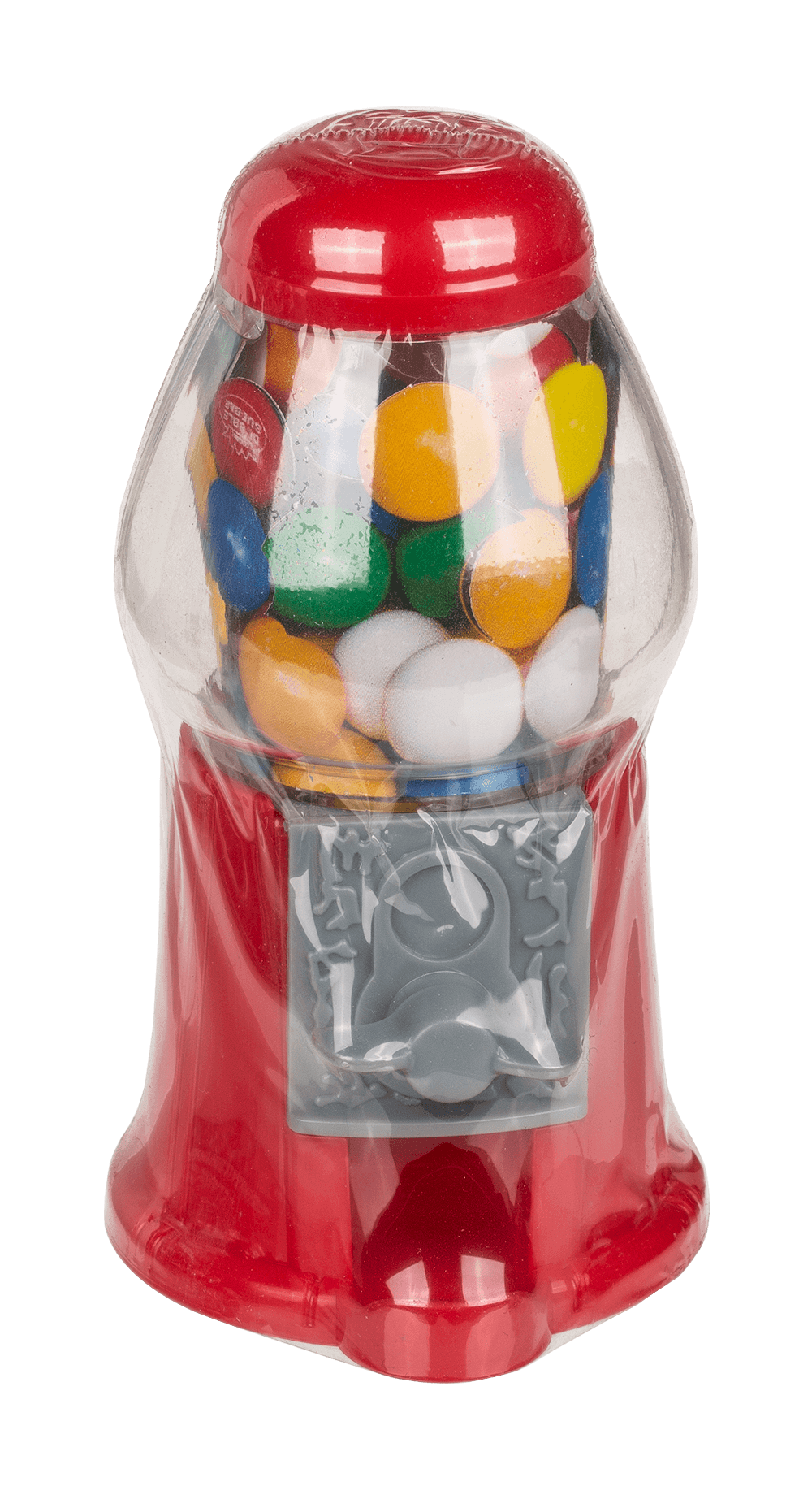Red Gumball Machine, with ca. 25 g chewing gums,