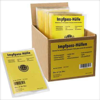 Sleeves for vaccination passport, ca. 98 x 139 mm,