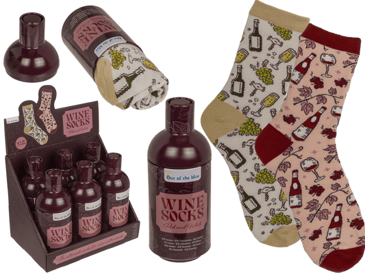 Socks, Wine, one size,