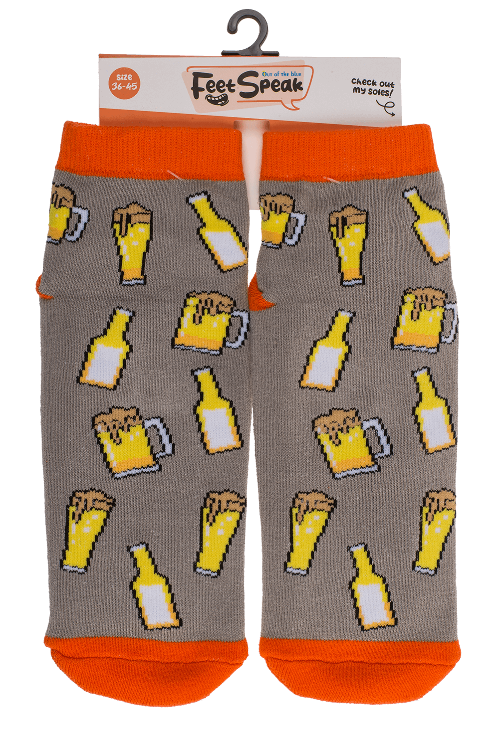 Socks, with ABS sole, Bring Beer, one size,