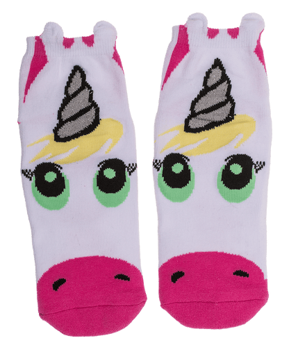 Socks, with ABS sole, 99 % Unicorn, one size,