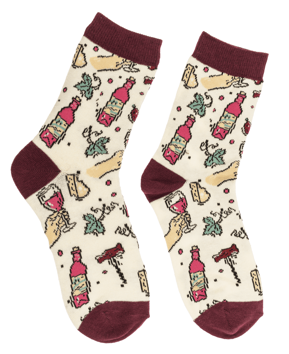Socks, Wine, size 36-42,