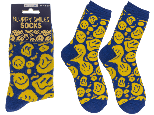 Socks, Blurry Smiles, size 36-42,