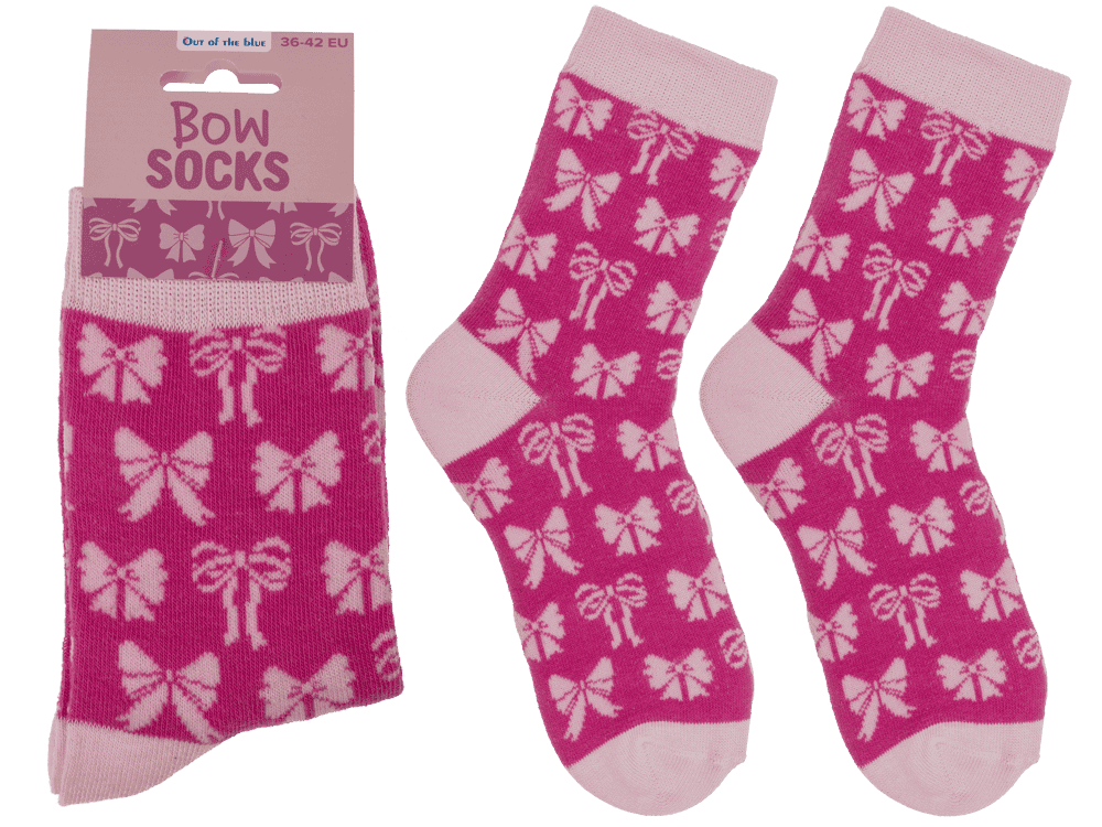 Socks, Bow, size 36-42,